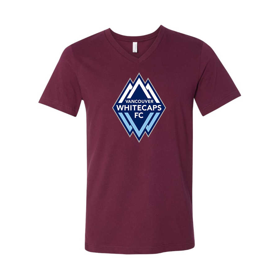 Men's Vancouver Whitecaps FC BELLA + CANVAS - Jersey V-Neck T-Shirt